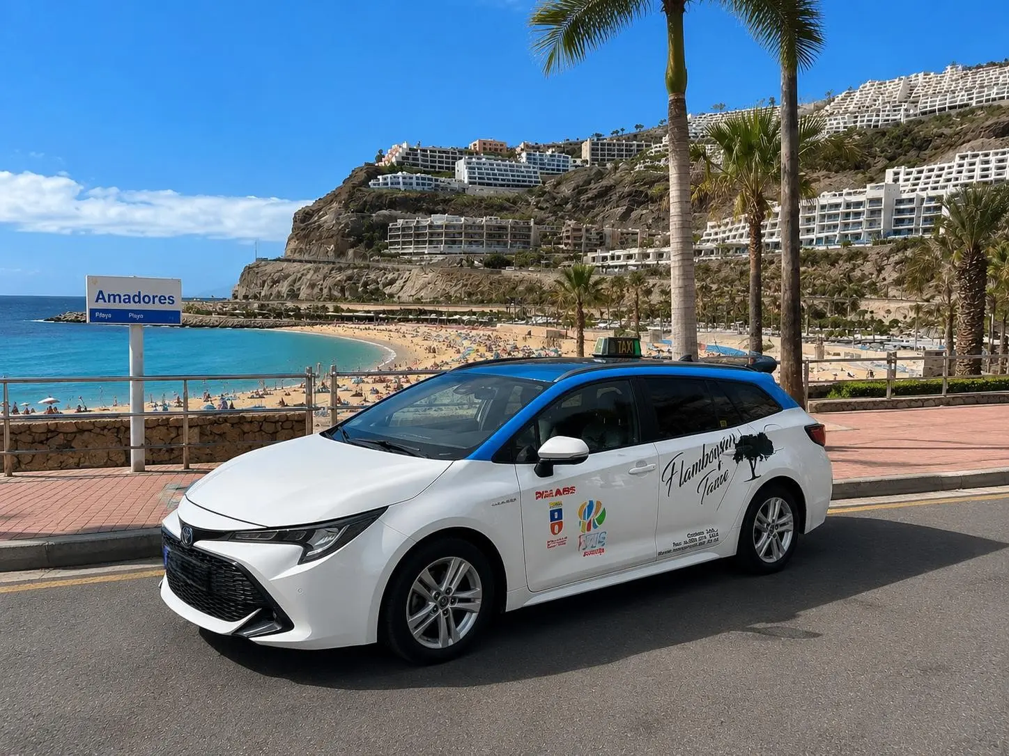 The taxi by the sea, on the south coast of Gran Canaria
